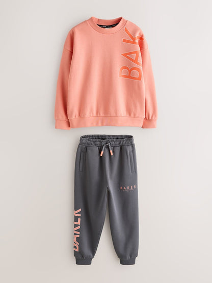 Baker by Ted Baker Oversized Graphic Sweatshirt and Joggers Set