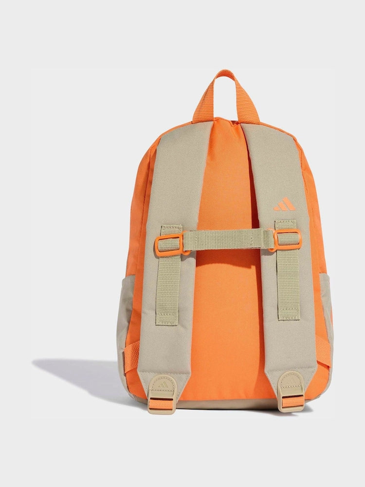 adidas Brown 3 Bar Kids Backpack - Size One