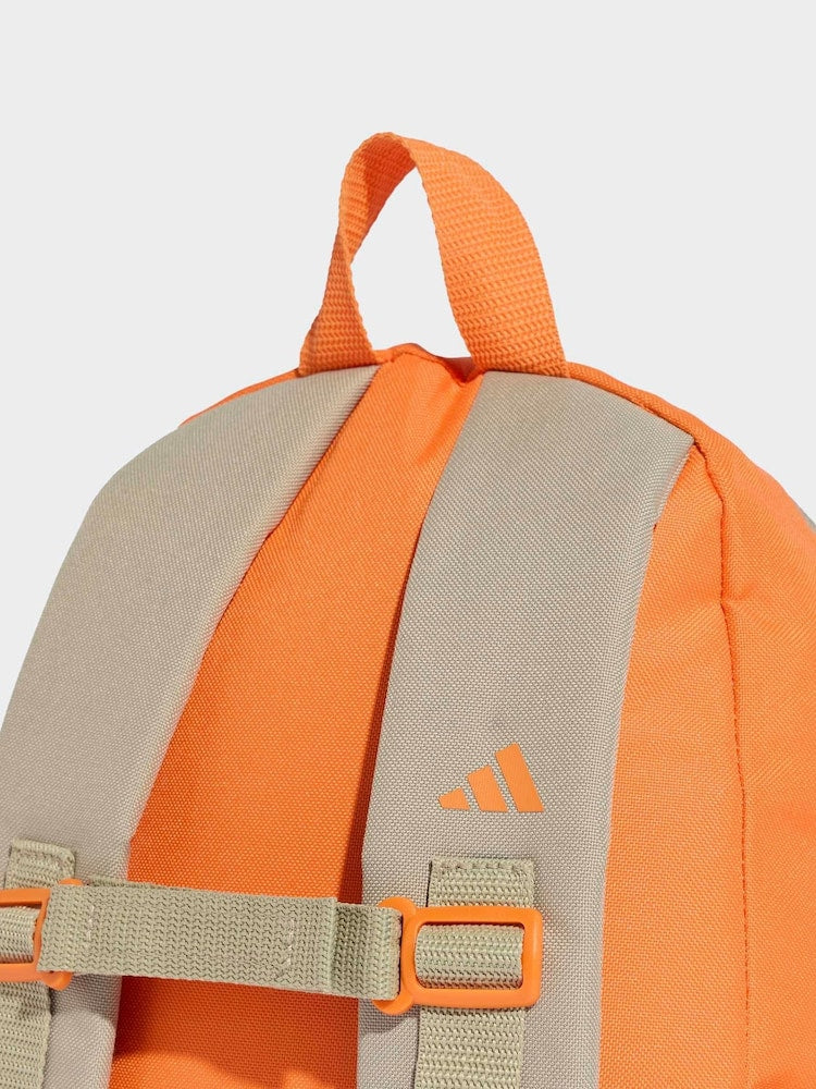 adidas Brown 3 Bar Kids Backpack - Size One