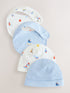 Blue Nautical Baby Hat and Bib Set (0-18mths) - Up to 1 Month (50-56cm)