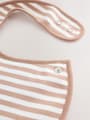 Blue/Ecru Bear Baby Bibs 5 Pack - Size One