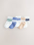 Blue Baby Socks 5 Pack (0mths-2yrs) - Size 50cm (First Size)