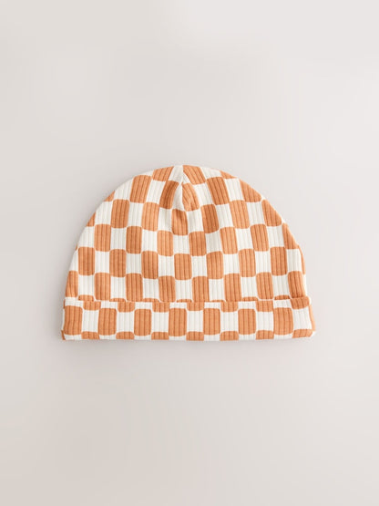 Green/Orange Baby Beanies 3 Pack (0-18mths)