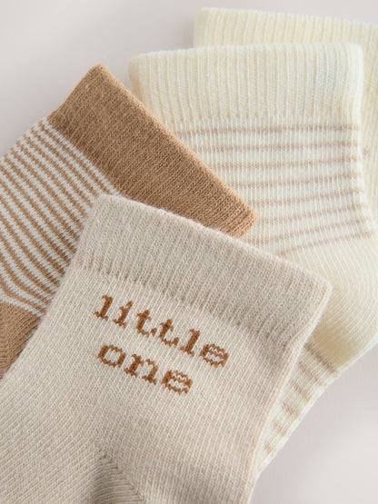 Neutral Baby Socks 5 Pack - Size 50cm (First Size)