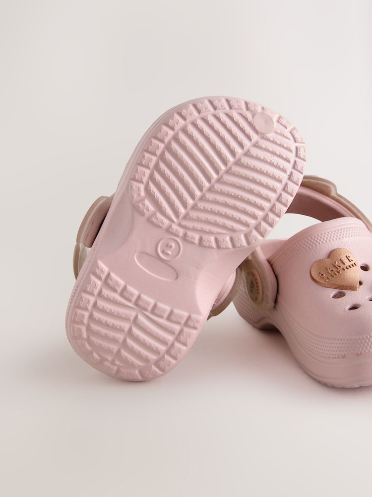 Baker by Ted Baker Baby Girls Clog Sandals With Bow - Size EU 17 (UK 1)