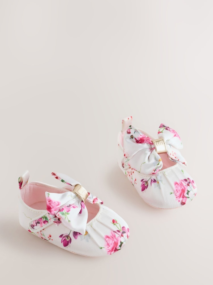 Baker by Ted Baker Padders Shoes With Bow - Padders / Up To 3 Months (50 - 62cm)