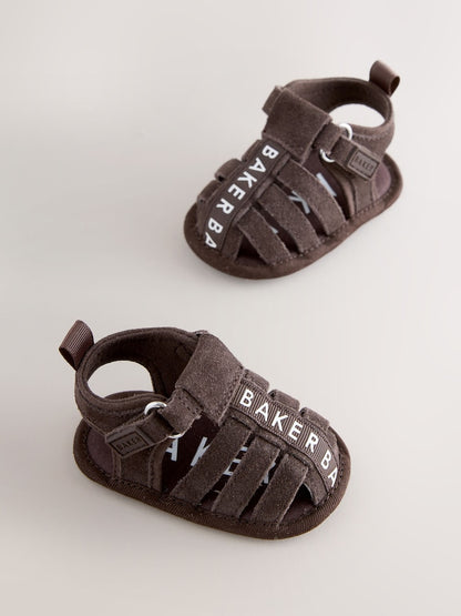 Baker by Ted Baker Baby Fisherman Padders Sandals - Chocolate / Up To 3 Months (50 - 62cm)