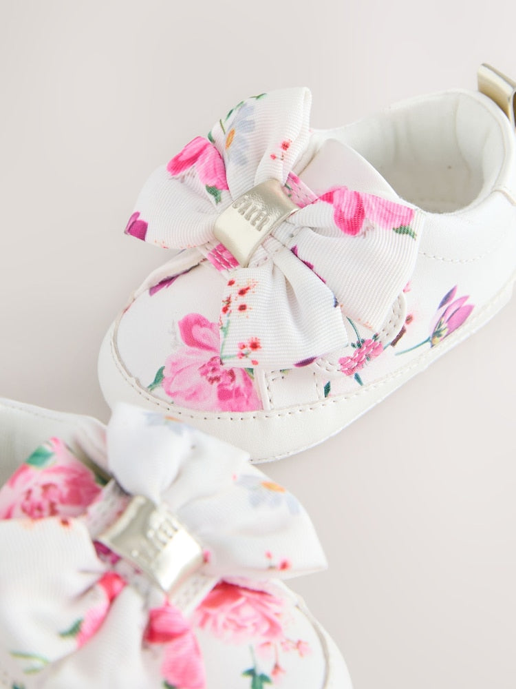 Baker by Ted Baker Baby Girls Organza Bow Padders Trainers