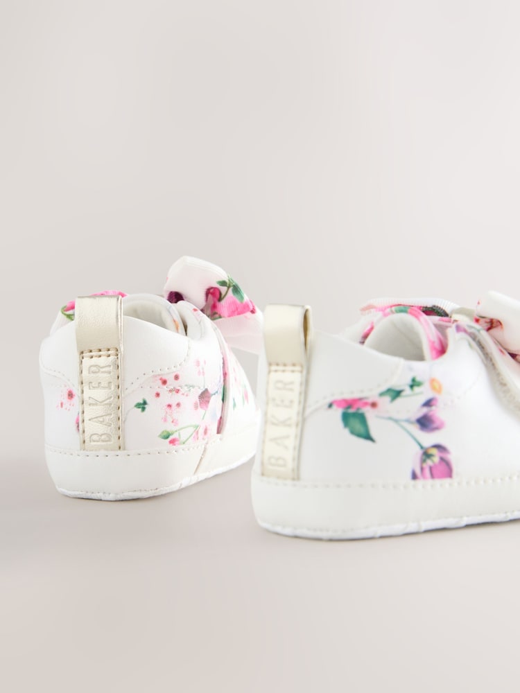 Baker by Ted Baker Baby Girls Organza Bow Padders Trainers
