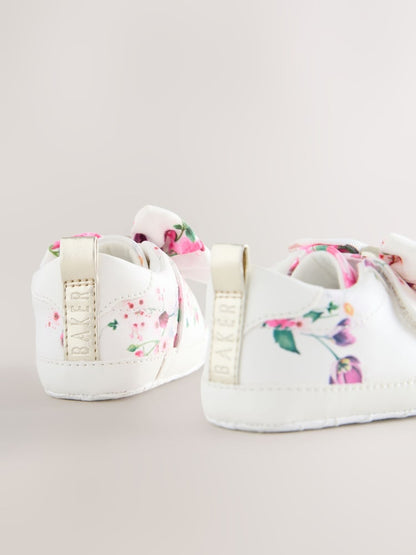Baker by Ted Baker Baby Girls Organza Bow Padders Trainers