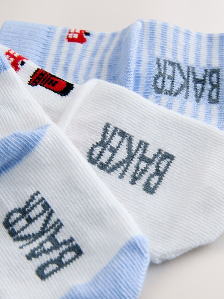 Baker by Ted Baker Multi Born in 2026 Socks 3 Pack - Size Up To 3 Months (50 - 62cm)