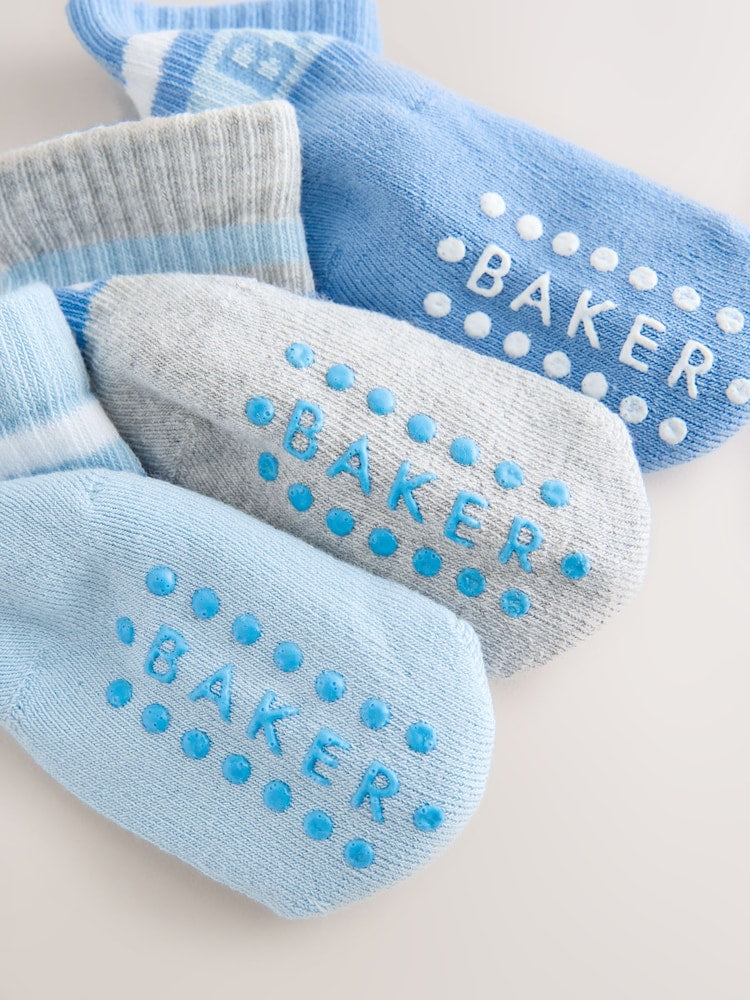 Baker by Ted Baker Baby Gripper Multi Socks 3 Pack