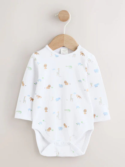 Green Safari Animal Baby Twill Dungarees and Bodysuit Set (0mths-2yrs)