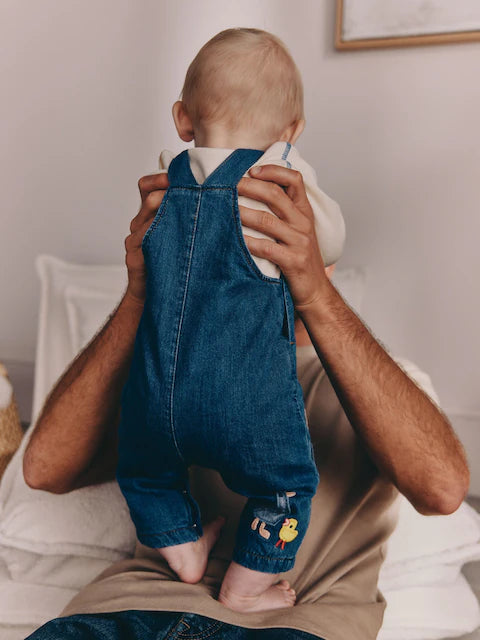 Bright Farm Baby Denim Dungarees and Bodysuit Set (0mths-2yrs)