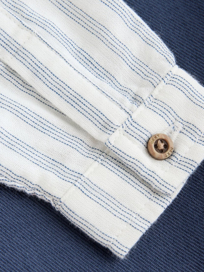 Navy Blue Woven Cotton Baby Dungaree and Bodysuit Set (0mths-3yrs)