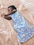 Blue/White Floral 0.5 Tog Sleeveless Baby Sleep Bag
