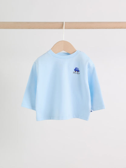 Blue Car Baby Top and Trousers Set (0mths-3yrs)
