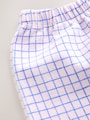 Pink/Blue Check Wide Leg Frill Trousers (3mths-7yrs) - Size 3-6 Months (62-68cm)