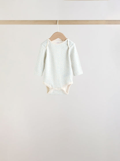Purple Long Sleeve Baby Bodysuits 5 Pack