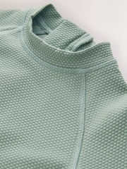 Green Textured Swim Set (3mths-7yrs) - Size 3-6 Months (62-68cm)