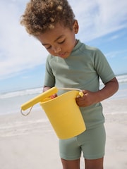 Green Textured Swim Set (3mths-7yrs) - Size 3-6 Months (62-68cm)
