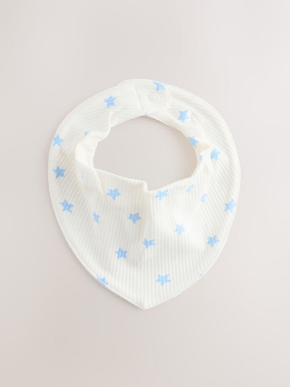 Blue/Green Baby Dribble Bibs 5 Pack - Size One