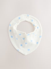 Blue/Green Baby Dribble Bibs 5 Pack - Size One