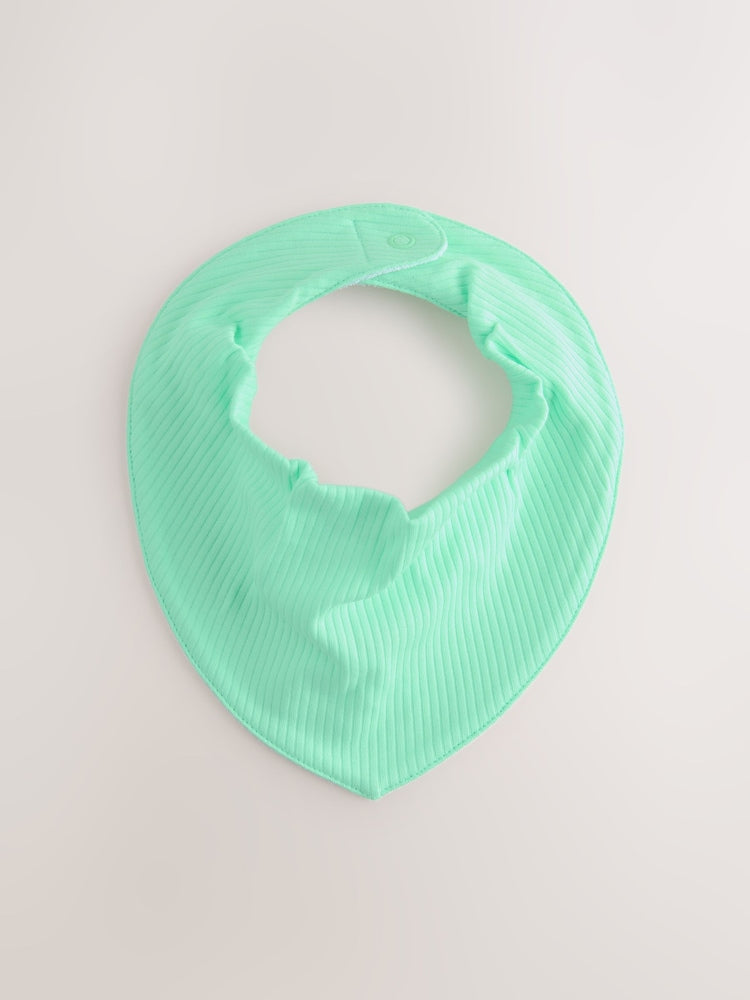 Blue/Green Baby Dribble Bibs 5 Pack