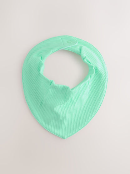 Blue/Green Baby Dribble Bibs 5 Pack
