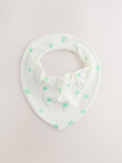 Blue/Green Baby Dribble Bibs 5 Pack