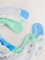 Blue/Green Baby Dribble Bibs 5 Pack - Size One