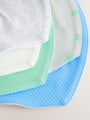 Blue/Green Baby Dribble Bibs 5 Pack - Size One