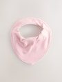 Pink 5 Pack Baby Dribble Bibs - Size One