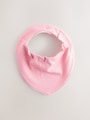 Pink 5 Pack Baby Dribble Bibs - Size One