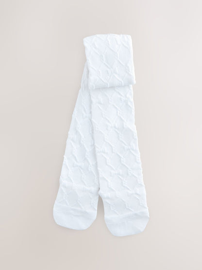 Baker by Ted Baker 3 Pack Occasion Embossed Multi Tights - Size 12-18 Months (80-86cm)