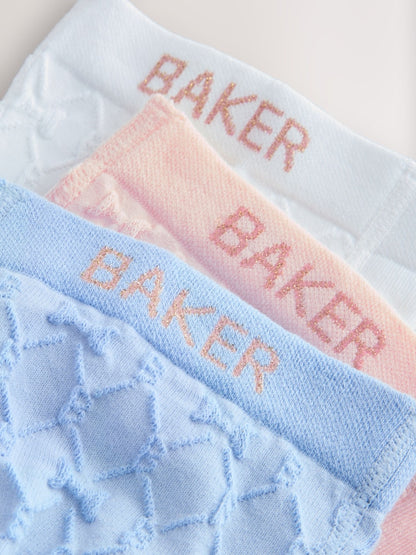 Baker by Ted Baker 3 Pack Occasion Embossed Multi Tights - Size 12-18 Months (80-86cm)