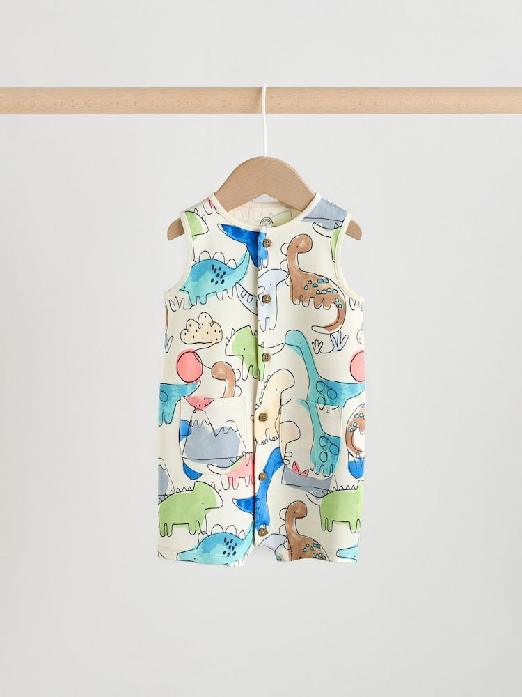 Blue Dino Print