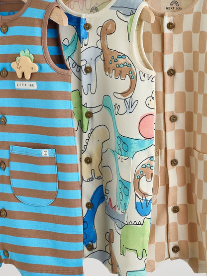 Blue Dino Print