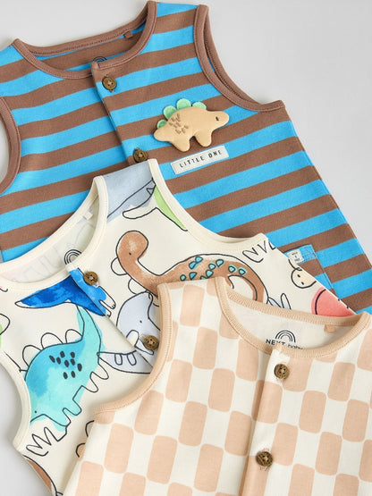 Blue Dino Print