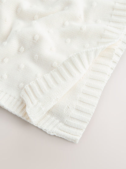 Ecru Bobble Blanket