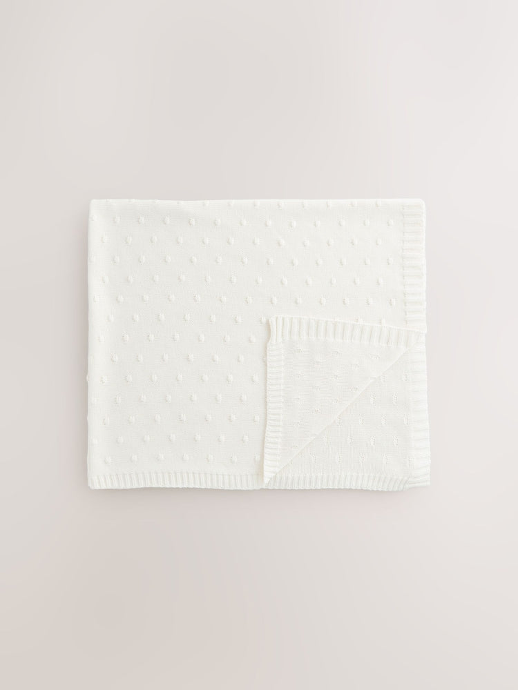 Ecru Bobble Blanket