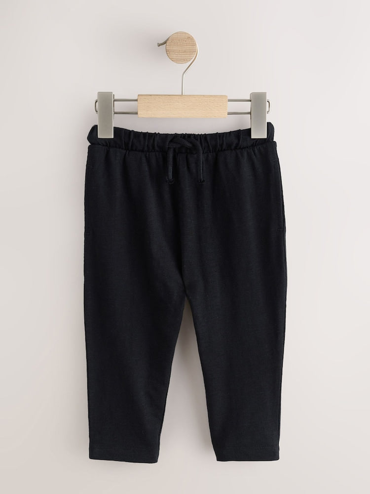 Black/ Navy Blue/ Grey Stripe Joggers 3 Pack (3mths-7yrs) - Size 3-6 Months (62-68cm)