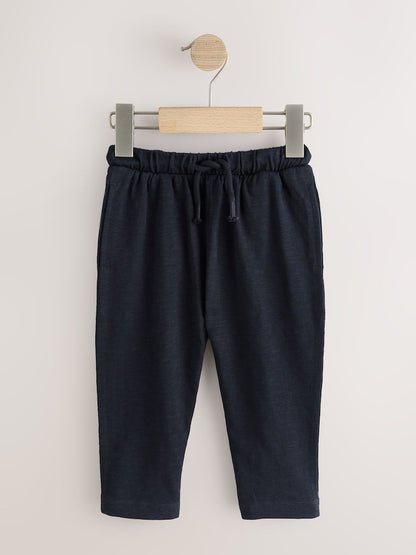 Black/ Navy Blue/ Grey Stripe Joggers 3 Pack (3mths-7yrs) - Size 3-6 Months (62-68cm)