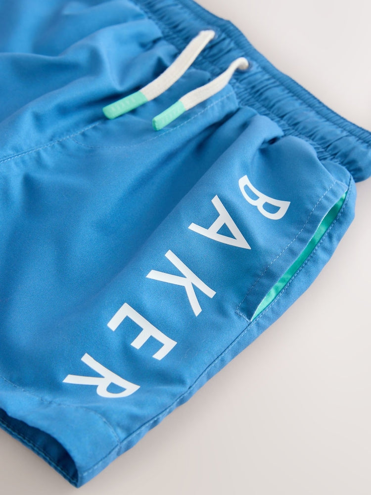 Baker by Ted Baker Blue Rash Vest Shorts and Hat Set