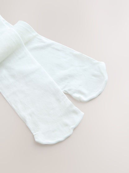 Cream Shimmer 60 Denier Tights - Size Up To 6 Months (50 - 68cm)
