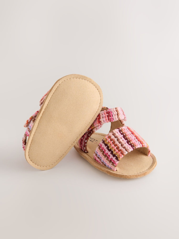 Multi Baby Sandals (0-24mths) - Size Up To 3 Months (50 - 62cm)