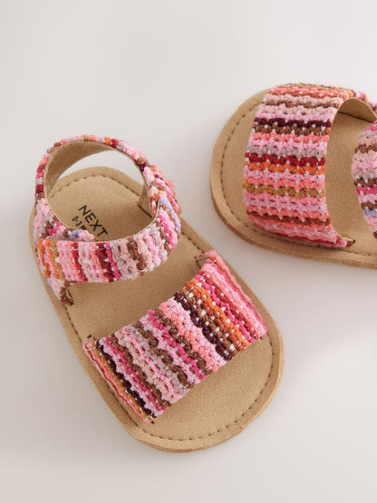 Multi Baby Sandals (0-24mths) - Size Up To 3 Months (50 - 62cm)