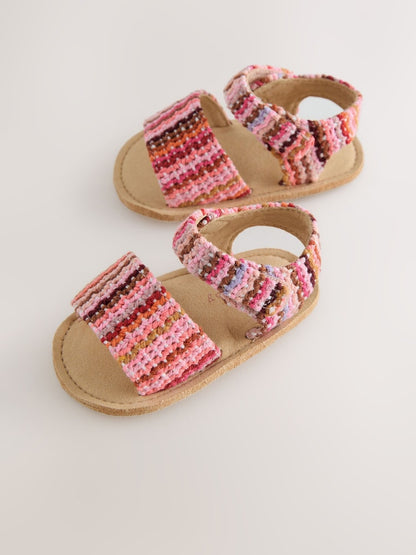 Multi Baby Sandals (0-24mths) - Size Up To 3 Months (50 - 62cm)