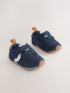 Navy Baby Touch Fastening Trainers (0-2mths) - Size Up To 3 Months (50 - 62cm)