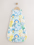 Blue Bright Safari Animals 0.5 Tog Sleeveless Baby Sleep Bag